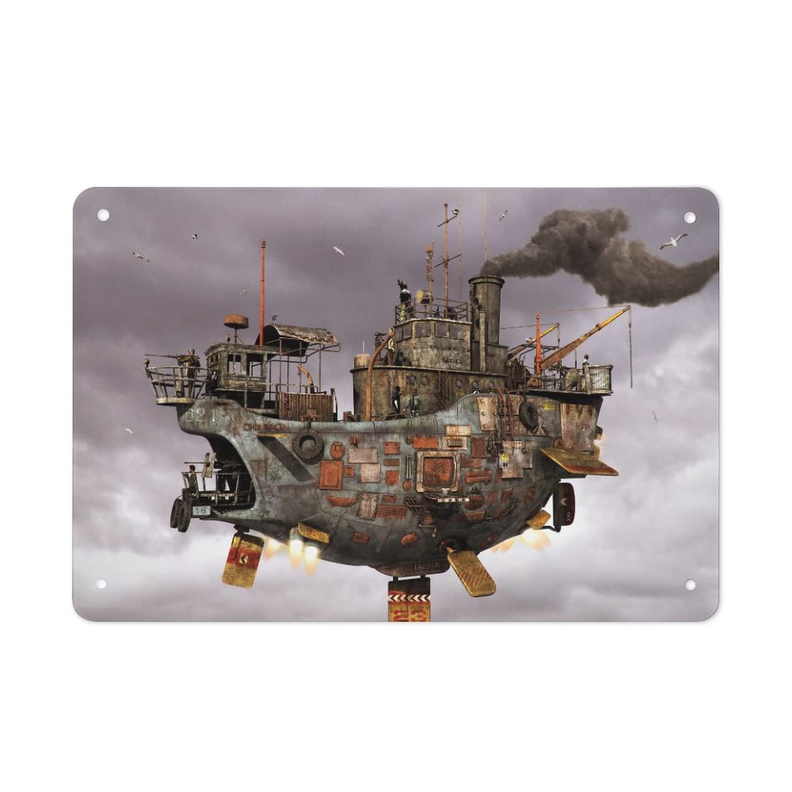 Amazon.co.jp: ブリキの絵 ブリキ看板 天空の城ラピュタ アートパ 金属